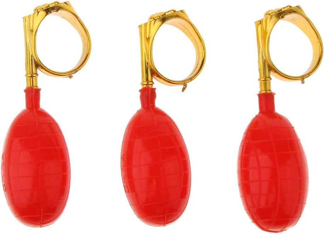 3Pcs Golden and Red Water Squirt Toys Water Spray Ring Tricky Toy Spoof April Fo