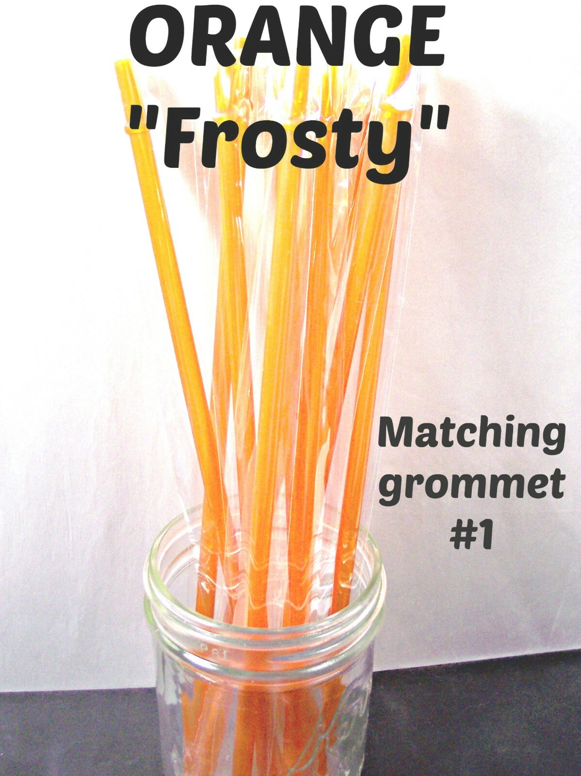 “FROSTY” STRAWS, 9/32″ X 9″ or 11″, Solid Frosty Colors, Reusable