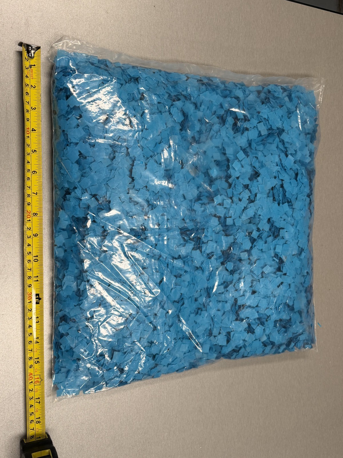 Colored Confetti – 22lbs – Professional Grade, Flameproof, Ships from USA