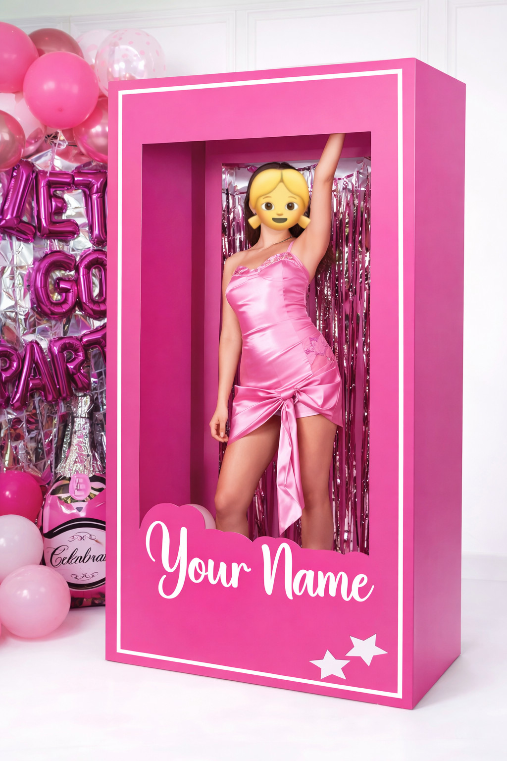 4ft, 5ft and 6ft tall, doll photo box, popular photo booth props birthday party