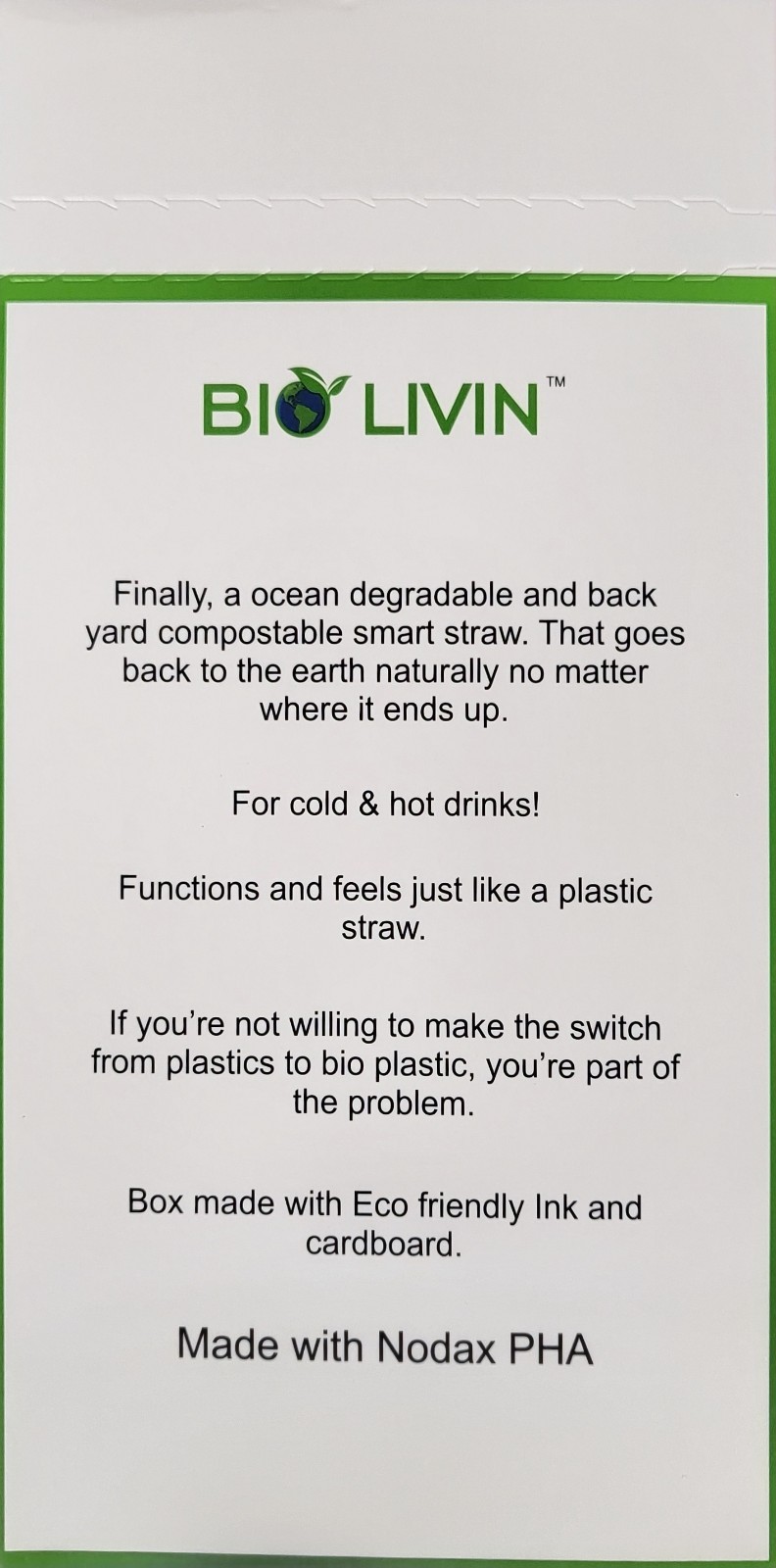 2400 Straws Individually Wrapped 100% Plant-Based Compostable – Biodegradable