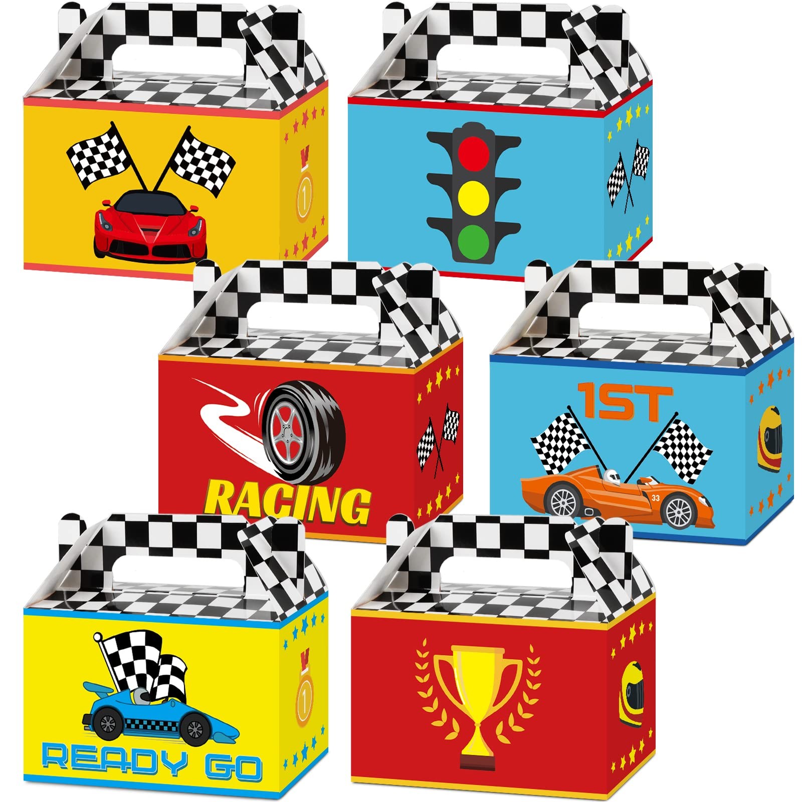 Race Car Goodie Bags lbs 12 Pack lbs Birthday Party Favors lbs Gift Multicolor