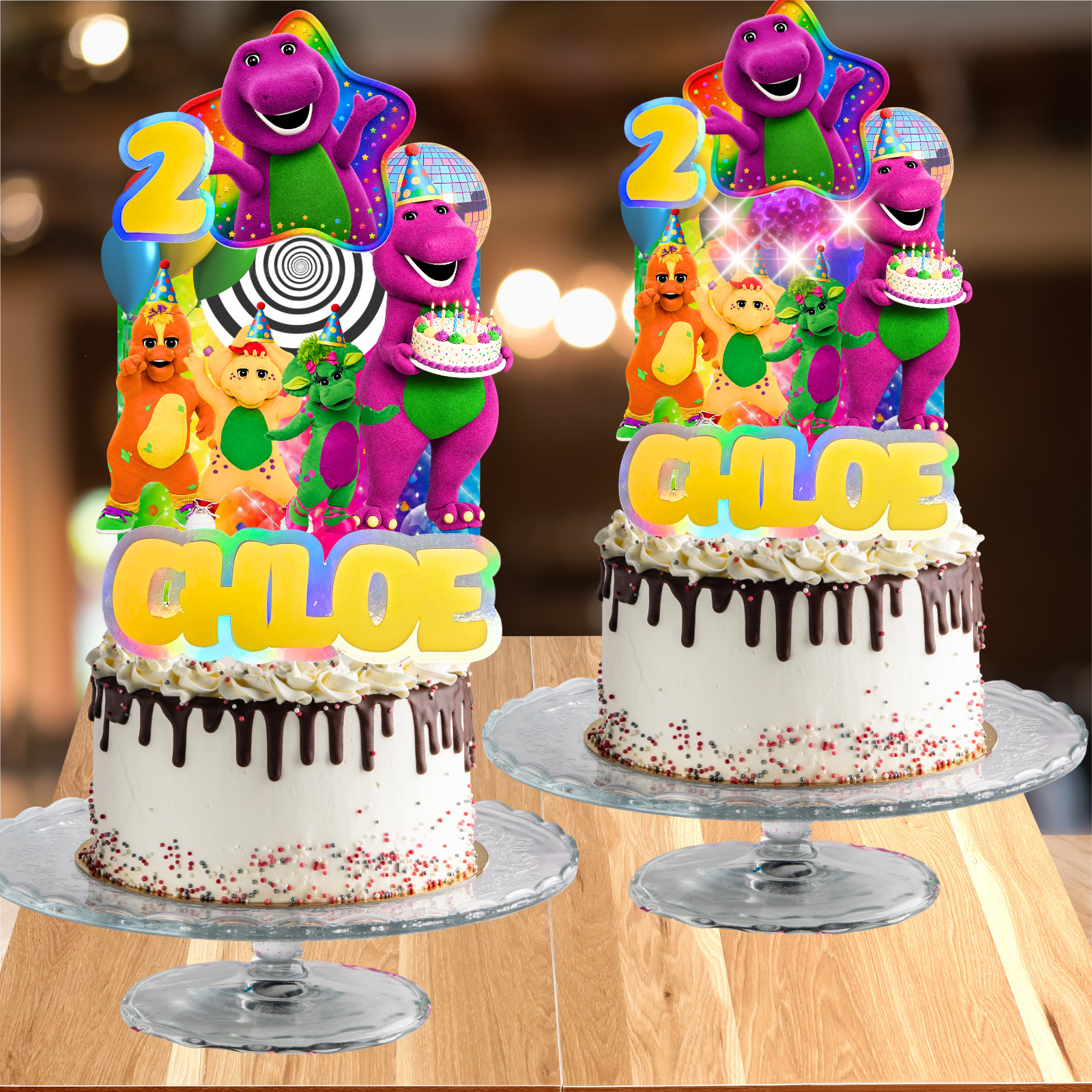 Barney happy birthday party supplies favor centerpiece decoration event theme