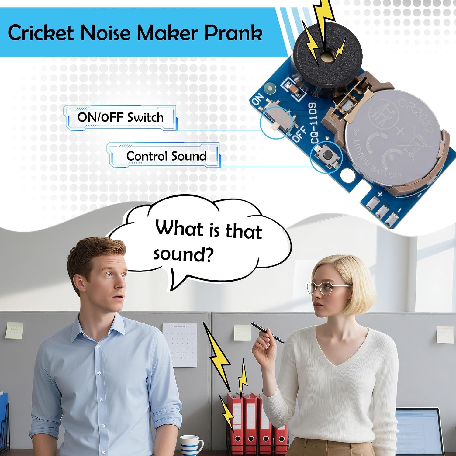3 Pcs Mini Hidden Prank Noise Maker Cricket Sound Annoying Beeping Gag Device Bl