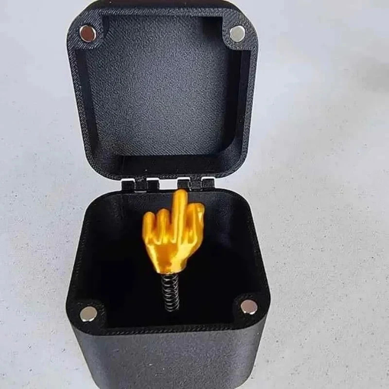 Funny Prank Gift Box Pop Up Middle Finger Joke Gag Surprise for Friends