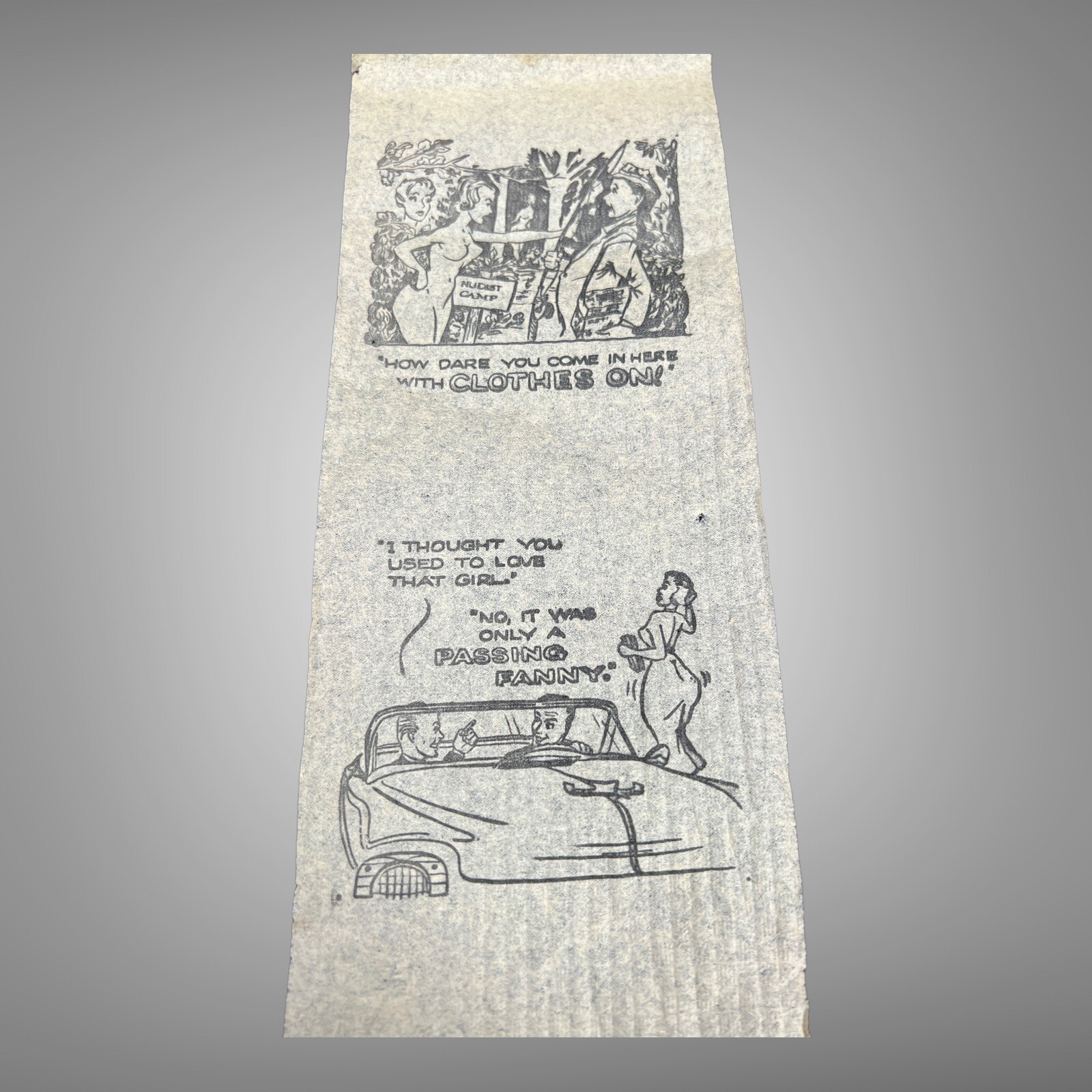 Vintage Sexist Adult Humor Toilet Paper Gag Gift Funny