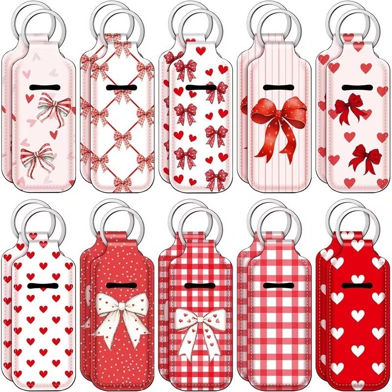 20pcs Coquette Bow Lipstick Holder Keychain for Lipstick/Lip gloss – Girlfriend