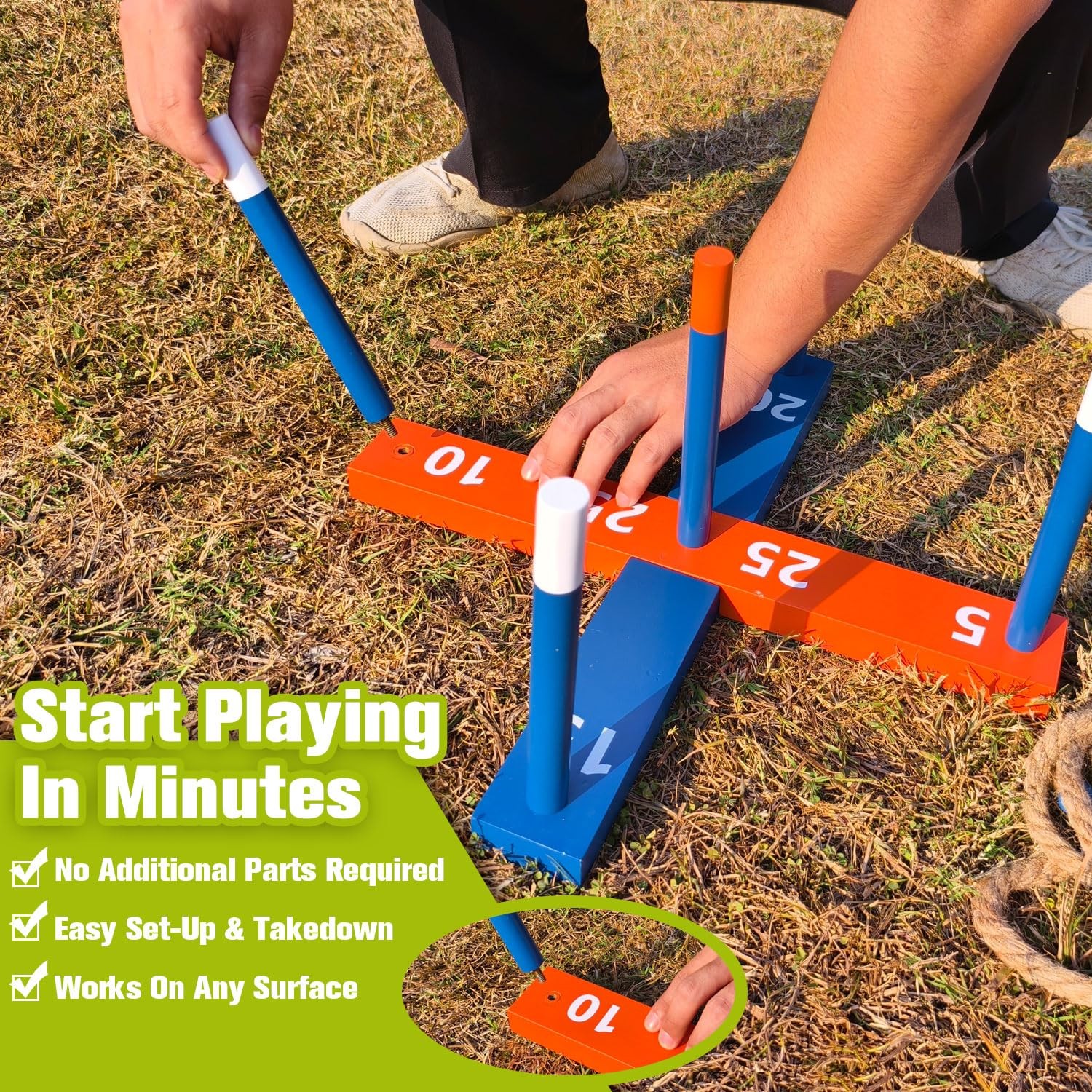 Ring Toss Game for Kids – Indoor & Outdoor Game for Family and Adults with 5 …