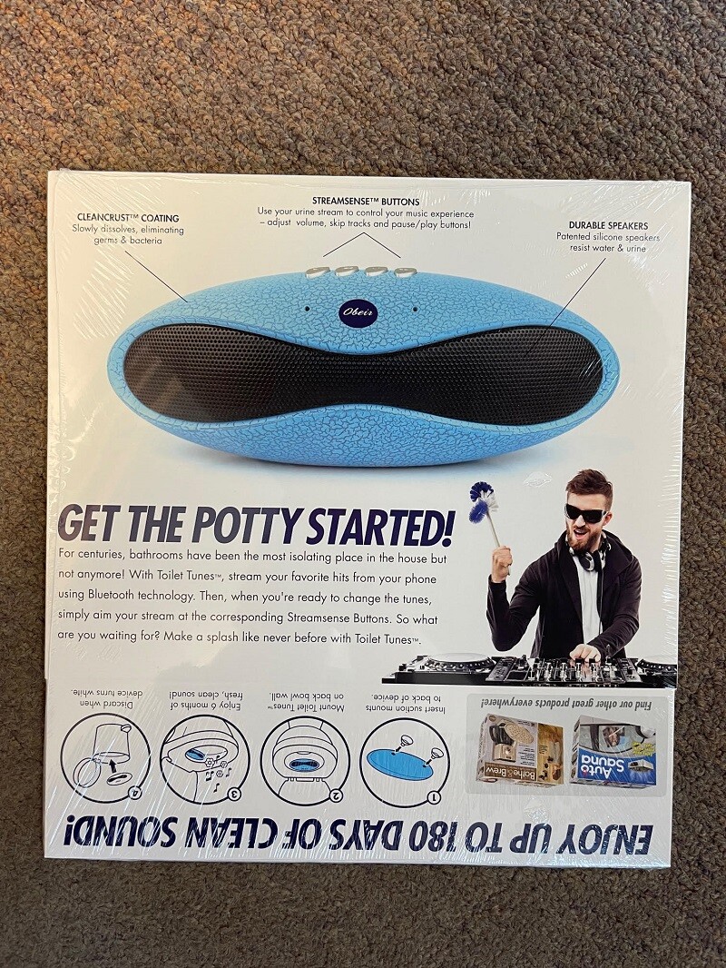PRANK-O FUNNY JOKE PRANK GAG GIFT GIFT BOX 11.25″x9″x3.25″ – TOILET TUNES