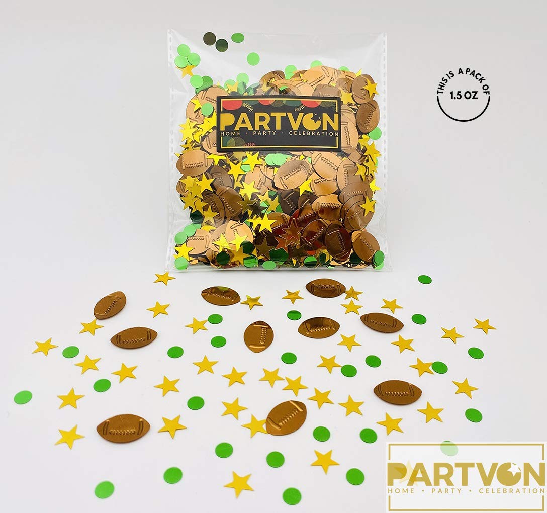 1500 PCS Football Confetti Table Baby Shower Birthday Sport Party Supplies