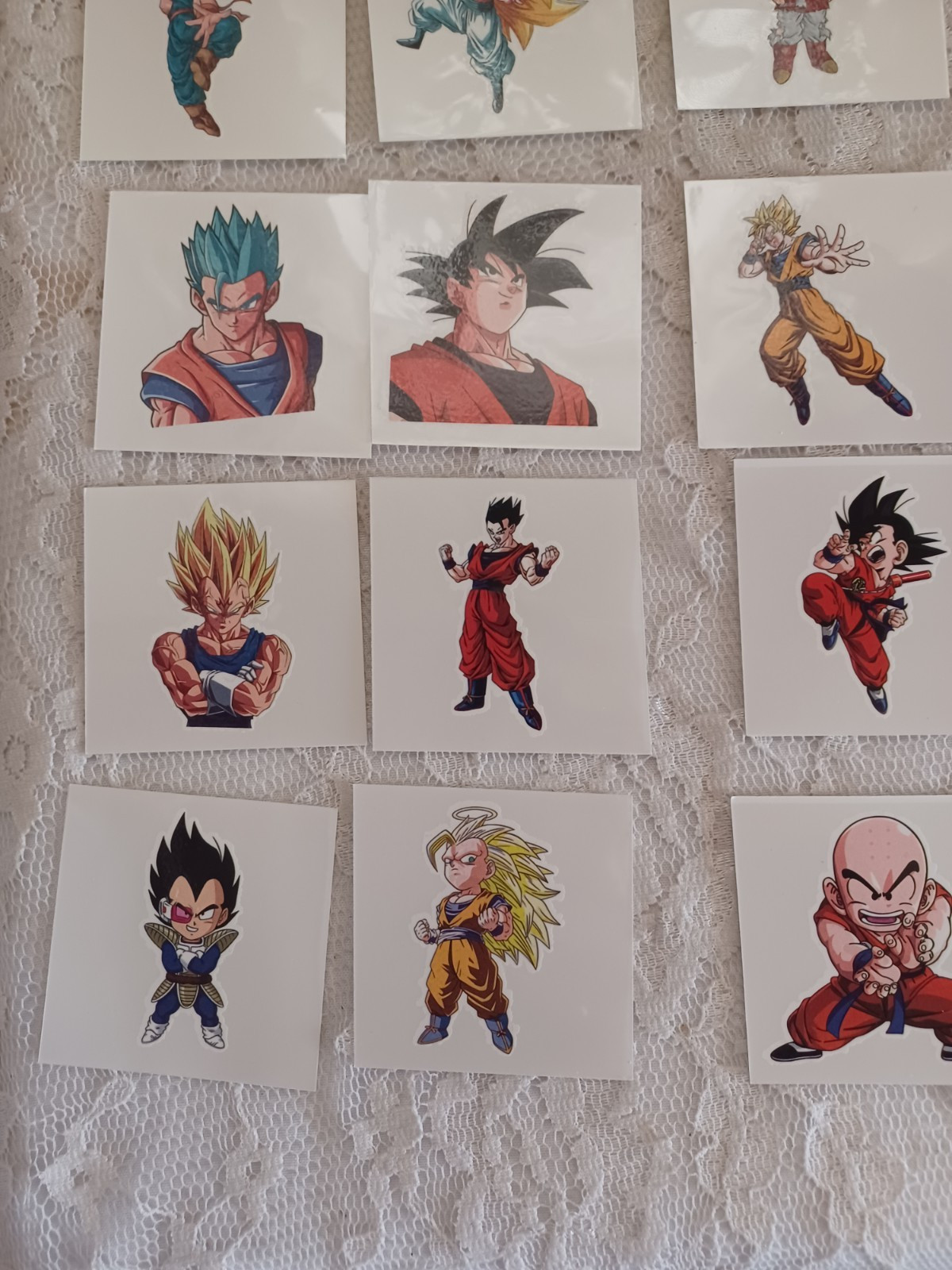 40 Ct. DRAGON BALL Temporary Tattoos Gaming Boys Birthday Party Bag Treats Gifts