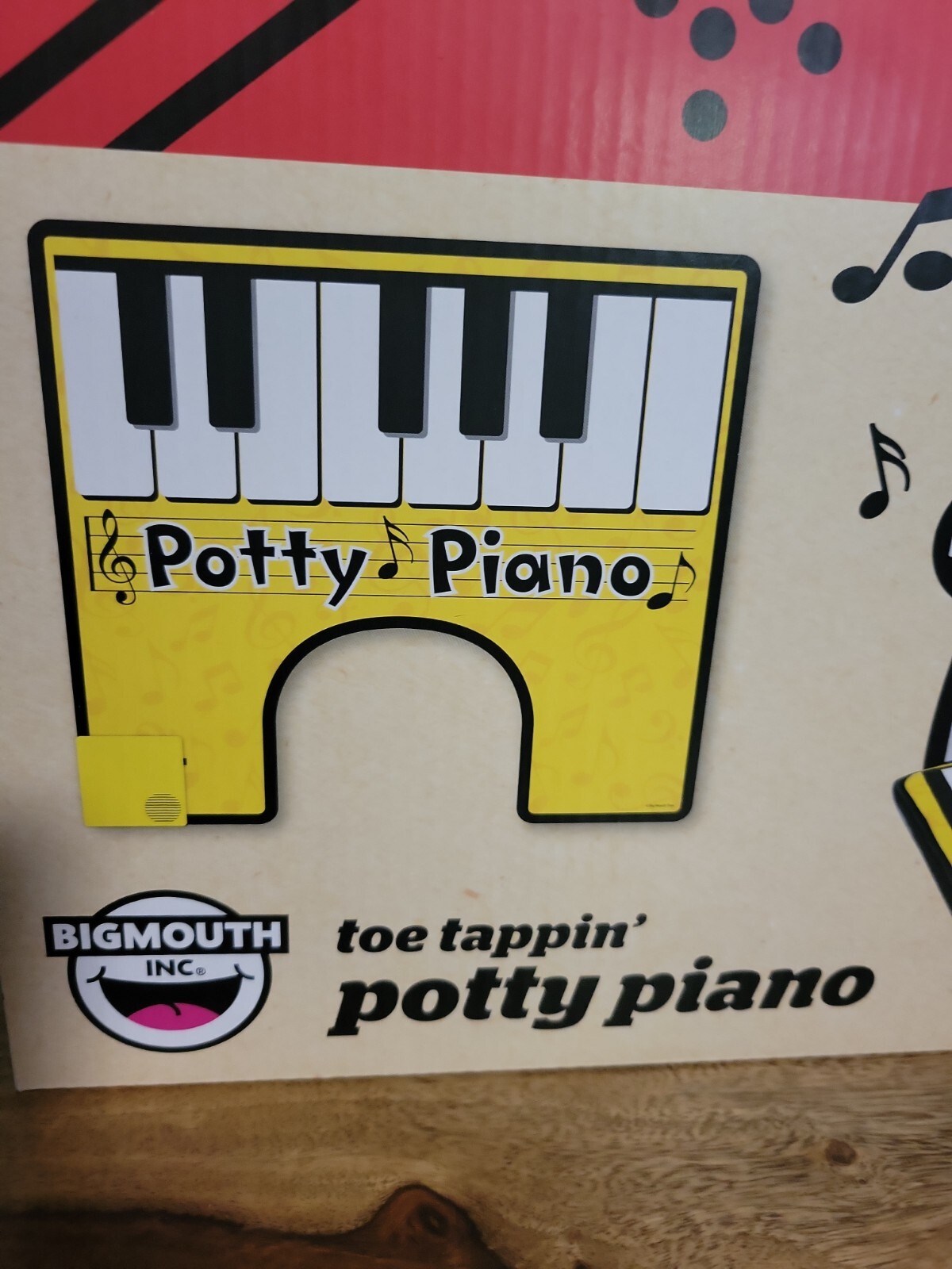 Potty Piano BigMouth Toilet Funny Gag Toe Tappin’ Gift Jingle While Tinkle New