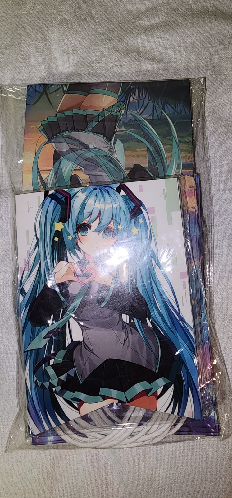 Hatsune Miku Birthday Party Decoration Set Banner Blue/White Paper Plastic