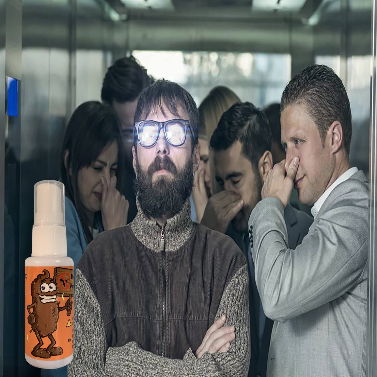 Hensgaukt Stink Fart Spray Extra Strong Smelly Like 14th Century Small, Brown
