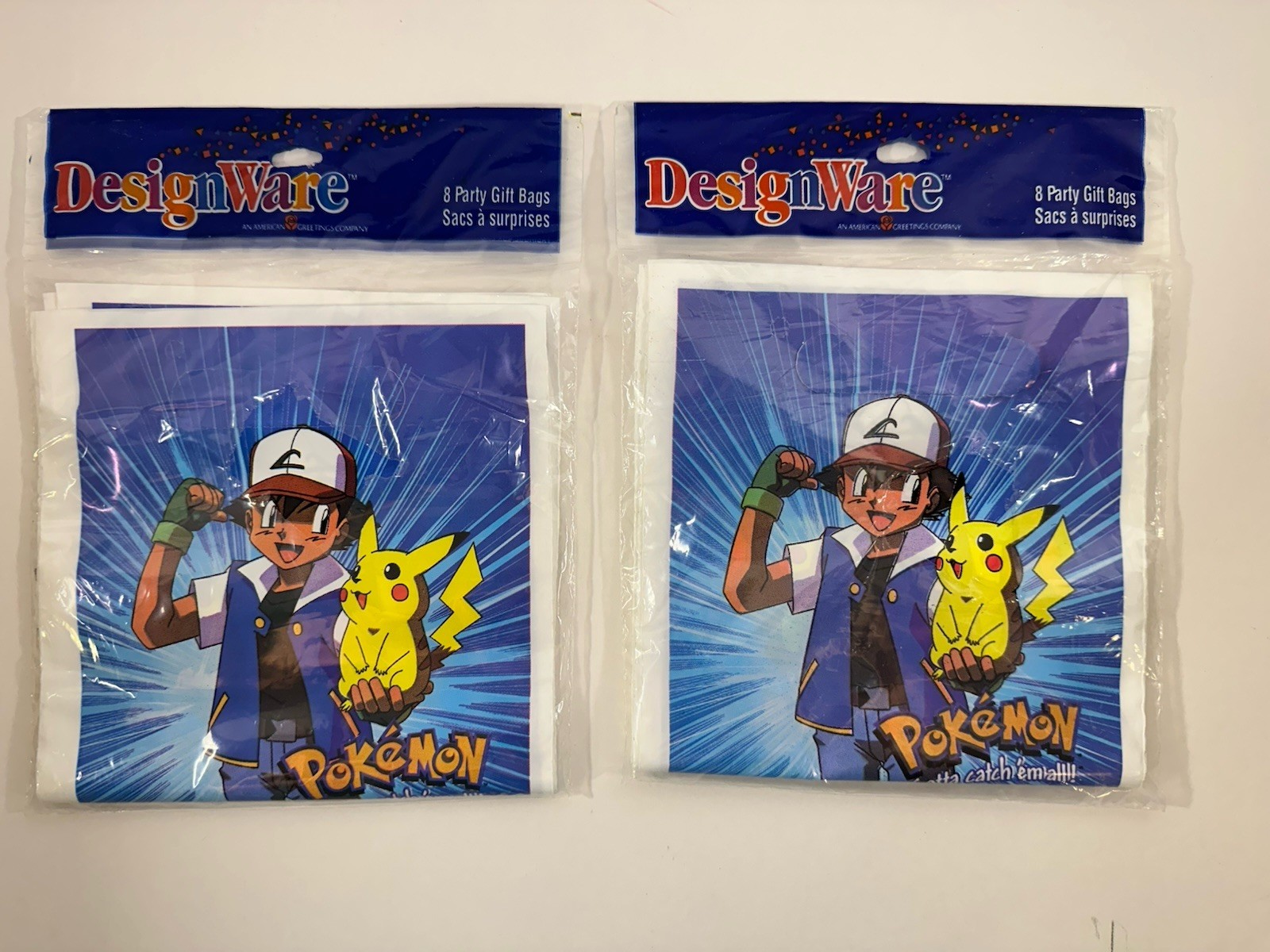 Pokemon 2 Blue Loot Bags Goodie Bags Party Favors 16 Total DesignWare
