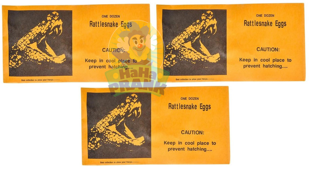 3 Rattlesnake Eggs Prank Envelopes – Magic Joke Trick Gag Gift Fun
