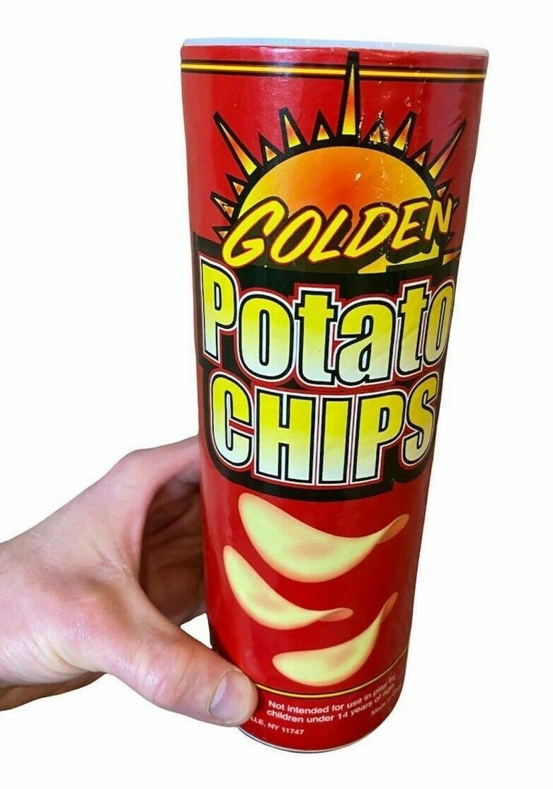 Potato Chips Snake Can Spring Pop – Fun Classic GaG Prank Joke Clown Party Toy