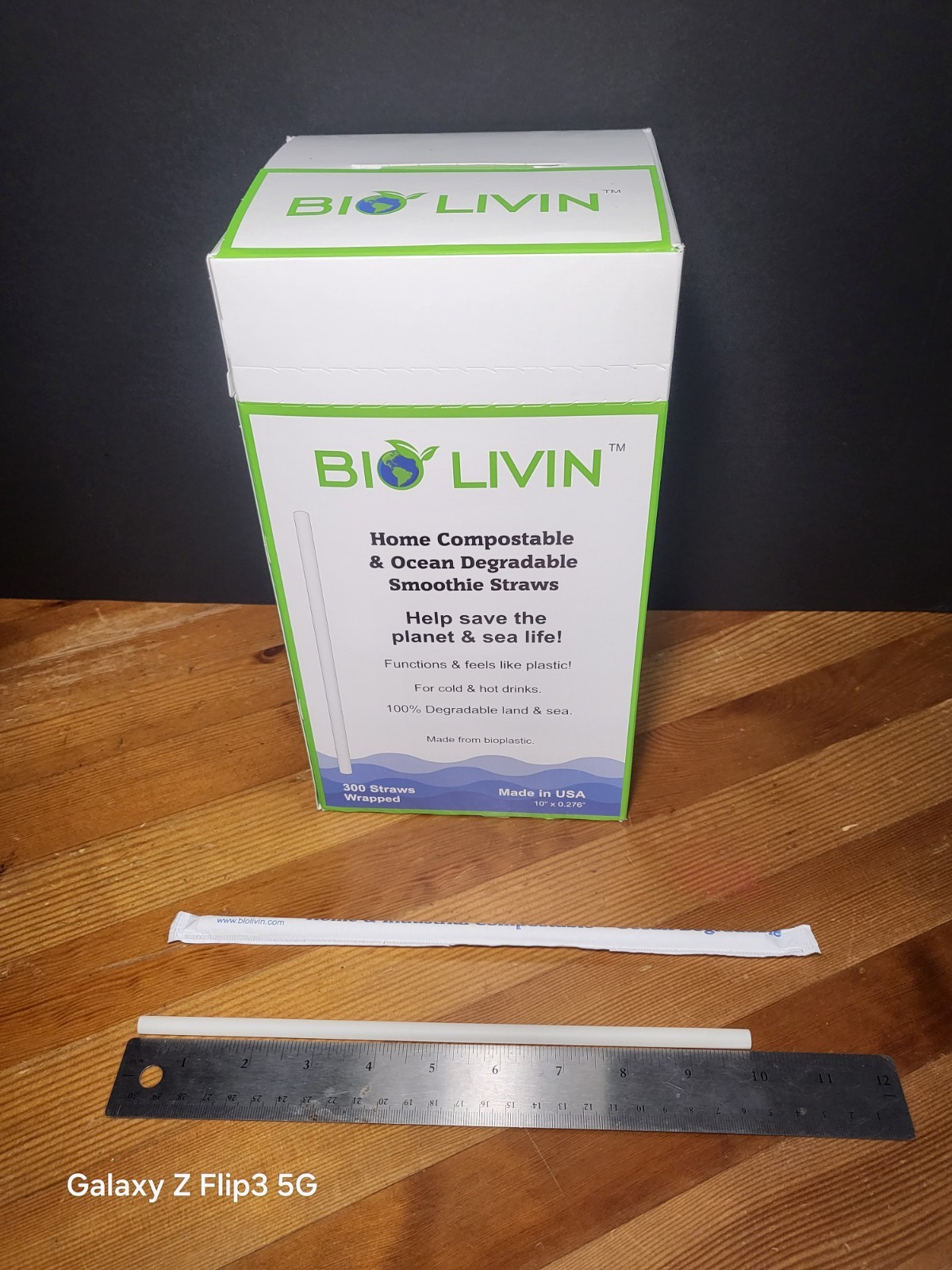 2400 Straws Individually Wrapped 100% Plant-Based Compostable – Biodegradable