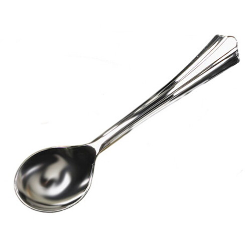 WNA Reflections Soupspoon Silver, 5.75″ Length, #6 Polystyrene | 600/Case