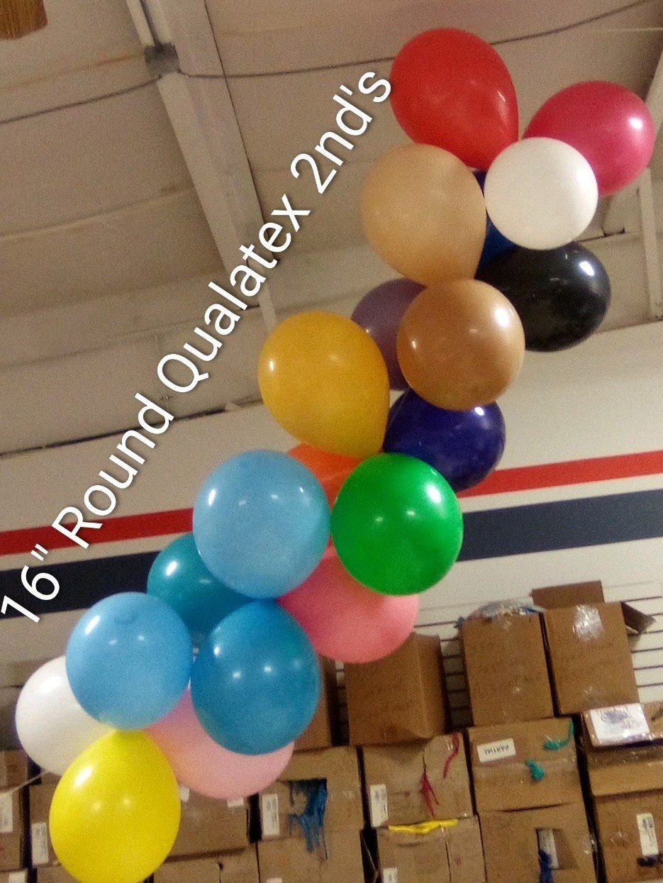 Qualatex 16″ 2nds, Slight Color Run(4 bags Of 100ct)= 400Ballloons U-pic Colors