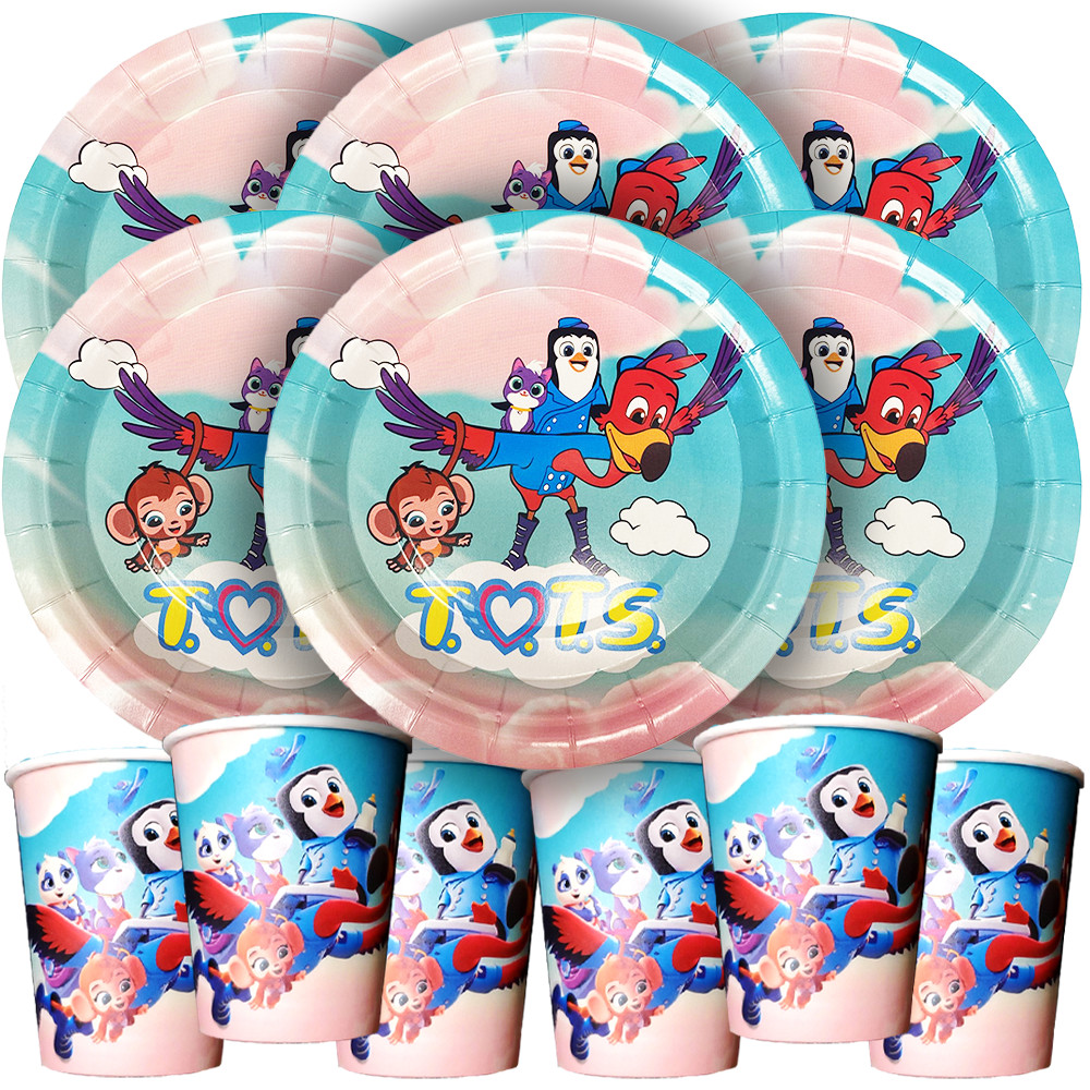 TOTS plate cup birthday party supplies favor centerpiece decoration event theme