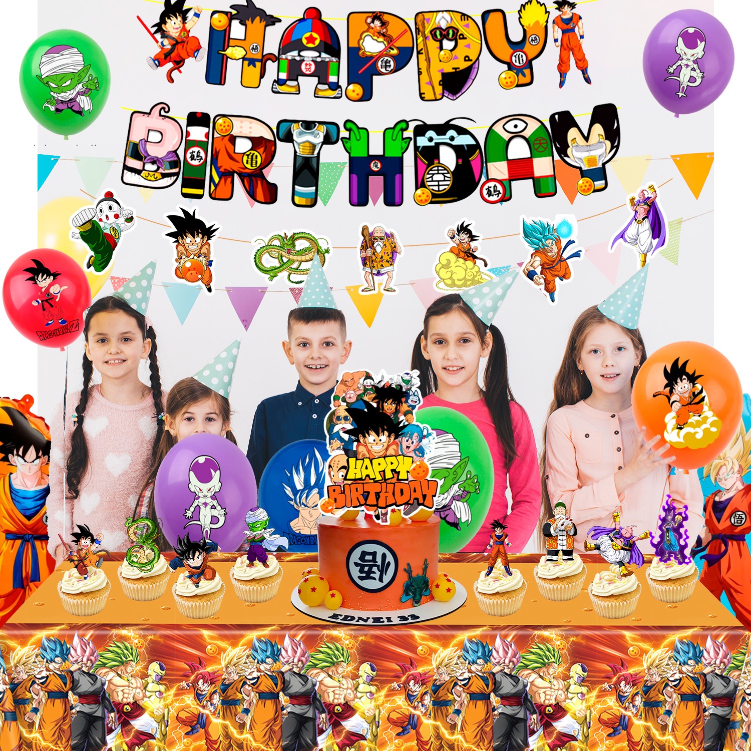 Dragon Ball Birthday Party Decoration Dragon Ball Party Supplies Balloon for Kid