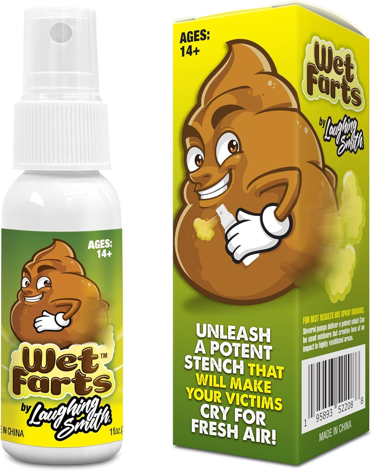 Wet Farts Potent Stink Spray Extra Strong Stink Hilarious Gag Gifts & Pranks fo