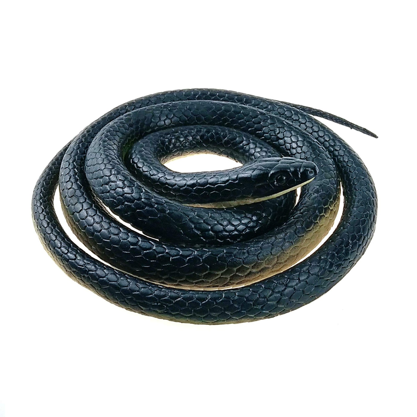 Realistic Rubber Fake Snake Toy 50 Inch Mamba for Garden Props and Practical Jok