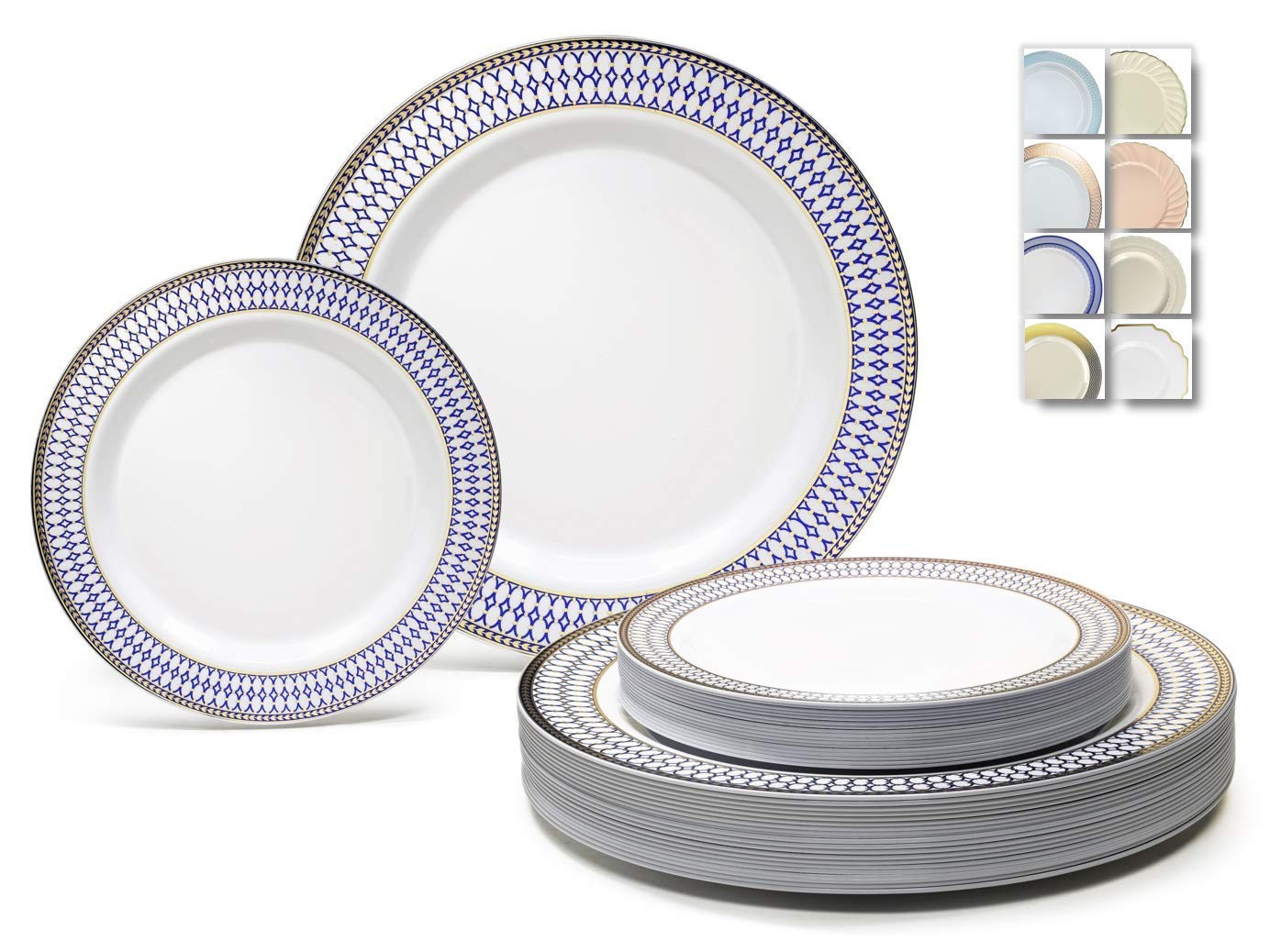 ” OCCASIONS ” 120 Plates Pack,(60 Guests) Heavyweight Premium Wedding Party D…