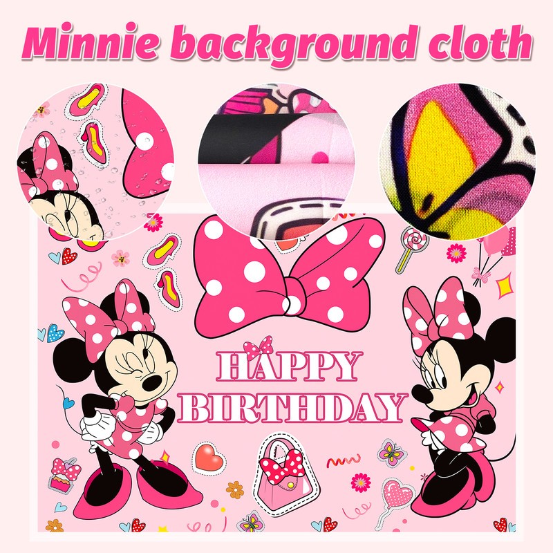 Minnie Mouse Party Supplies 113 Minnie Birthday Party Decoration Balloons Plates