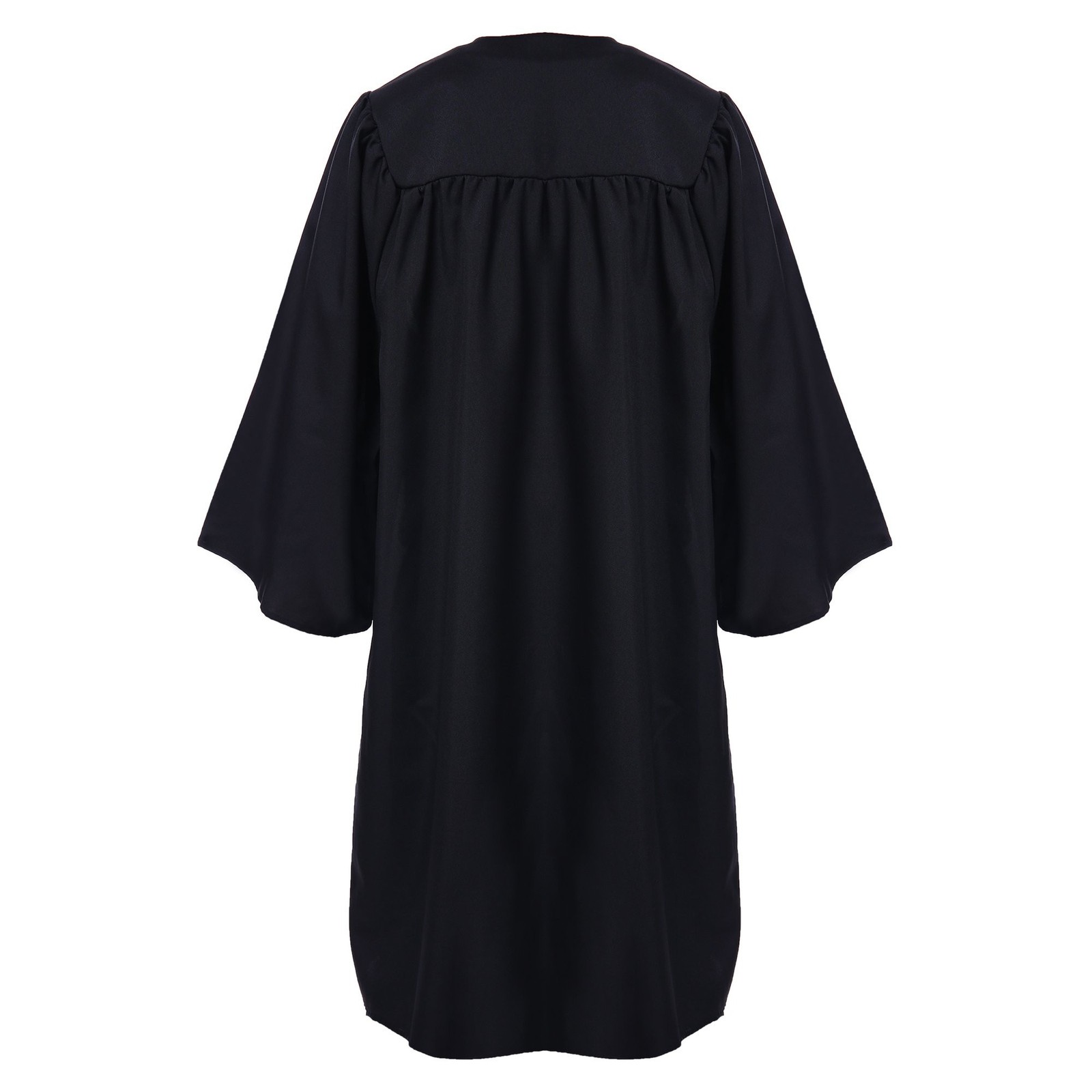 Unisex Adult Matte Graduation Cap and Gown Tassel Set Black 48