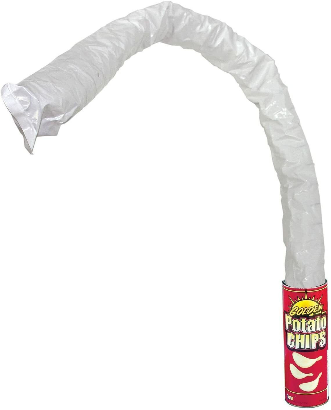 Potato Chip Snake Can spring gag gift funny clown party joke parade prop novelty