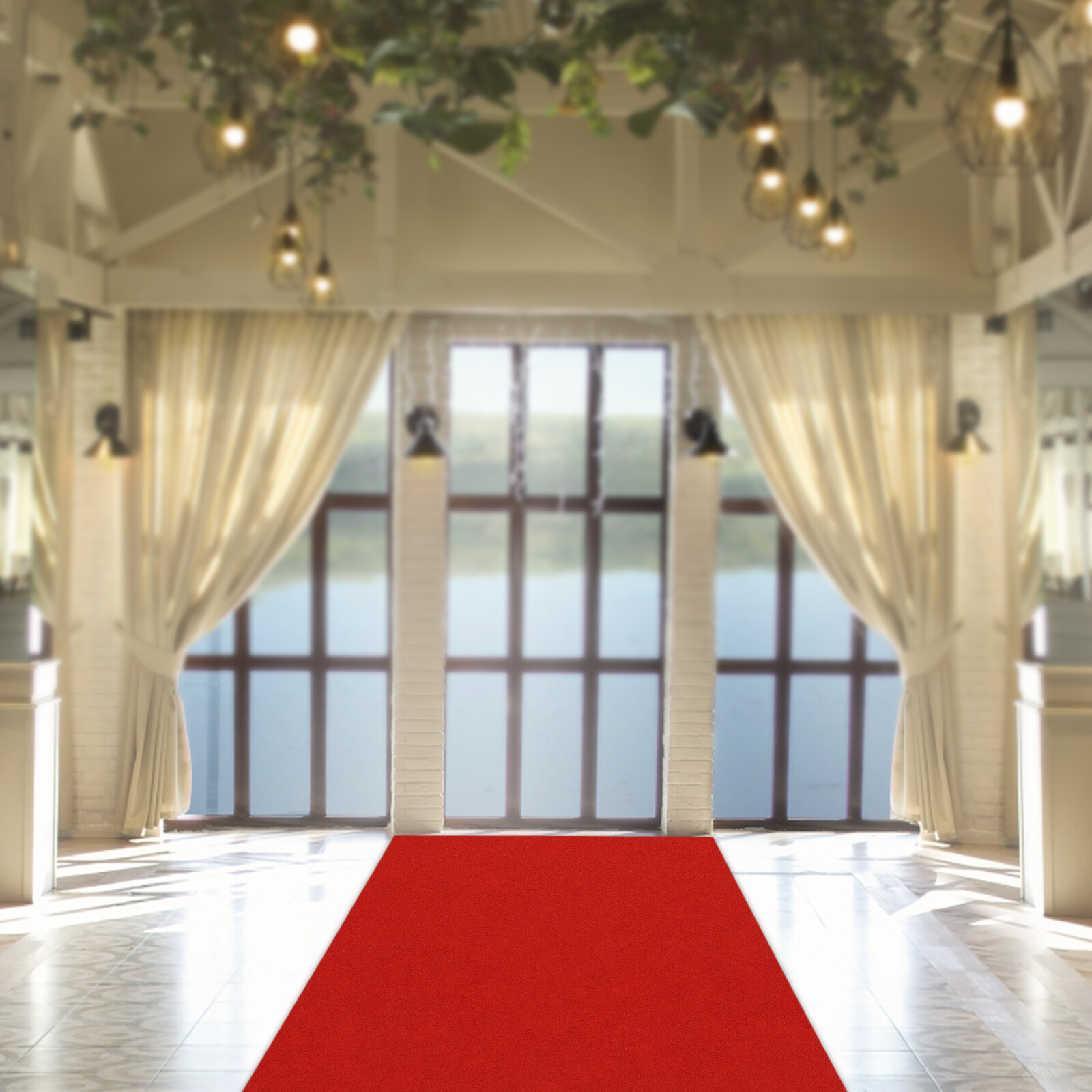 360gsm Red Carpet Runner for Party Runway Aisle for Wedding Banquets Prom Decor.