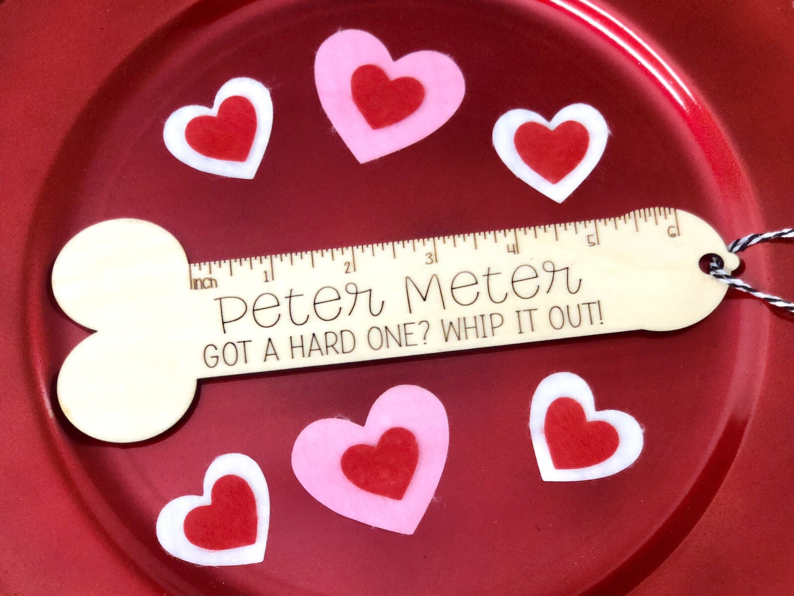 Peter Meter Wood Engraved Funny Gag Gift