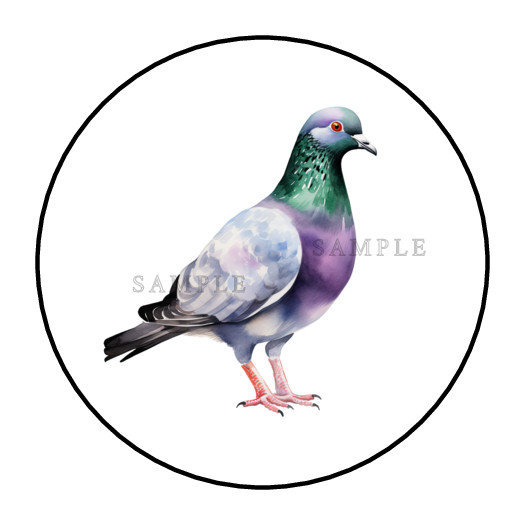 Pigeon Bird stickers labels tags envelope seals party favors