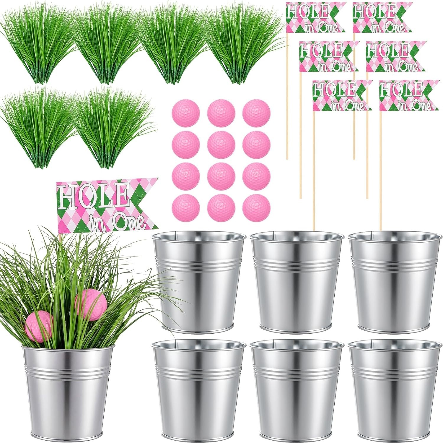 6 Set Golf Party Table Decorations Kit Includes 6