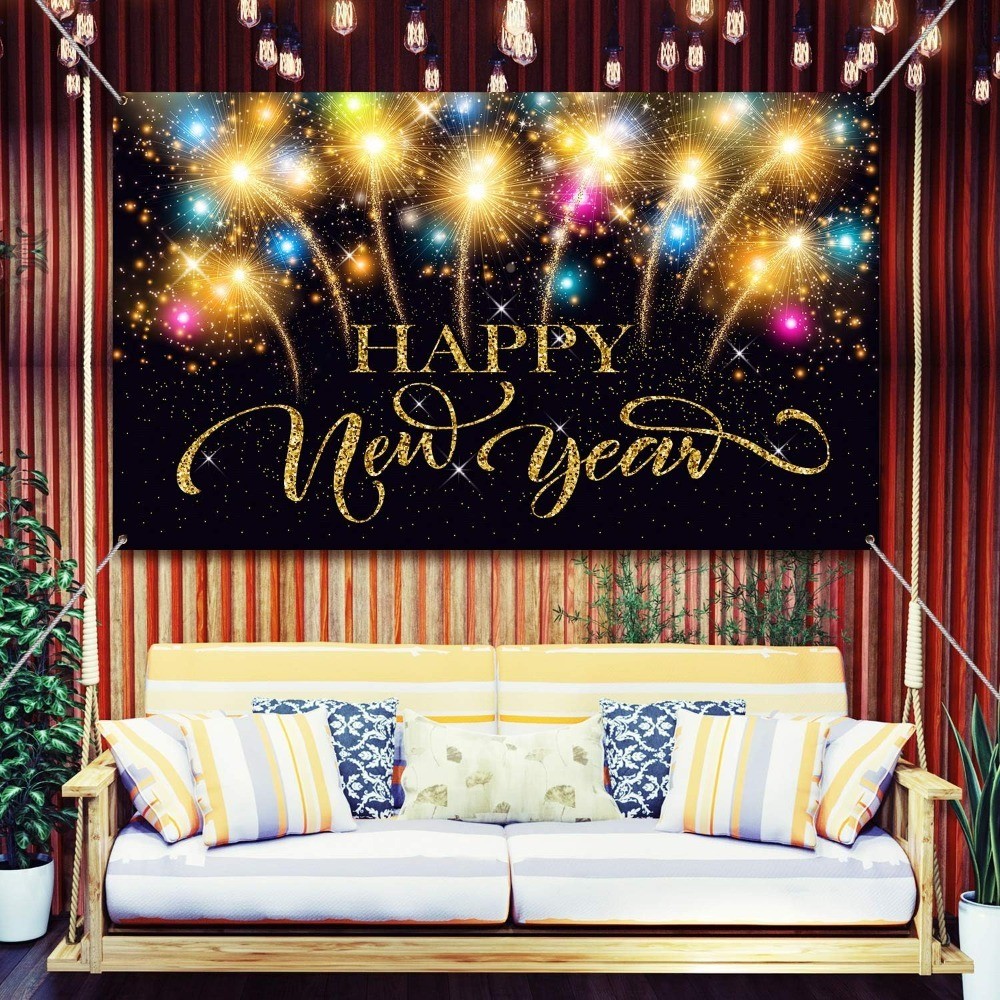 Happy New Year Party Decoration Supplies Happy New Year Eve Banner for 2026