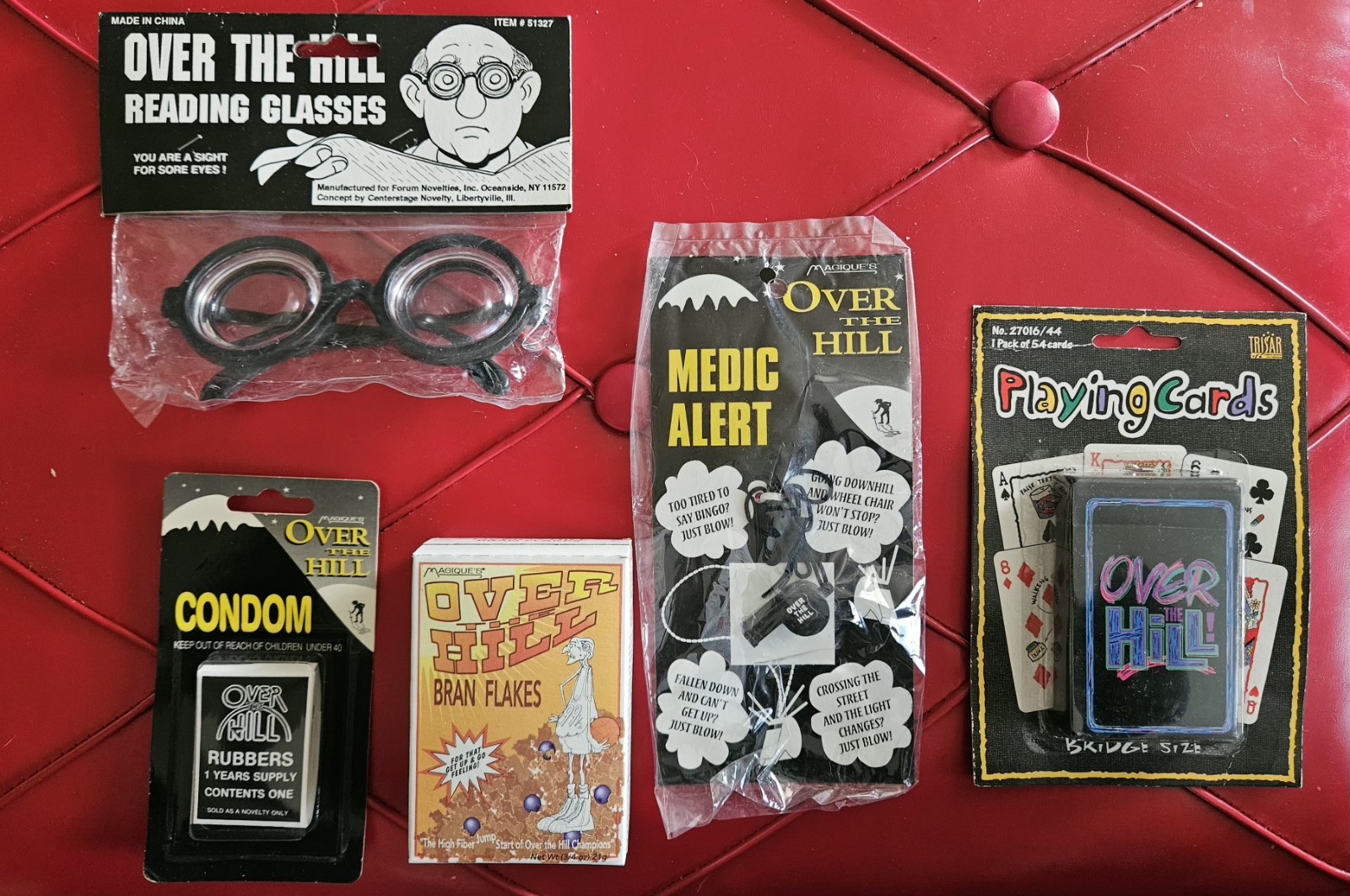 Vintage 90’s Magique Over The Hill Novelty Birthday Gag Gift Lot of 5 NEW