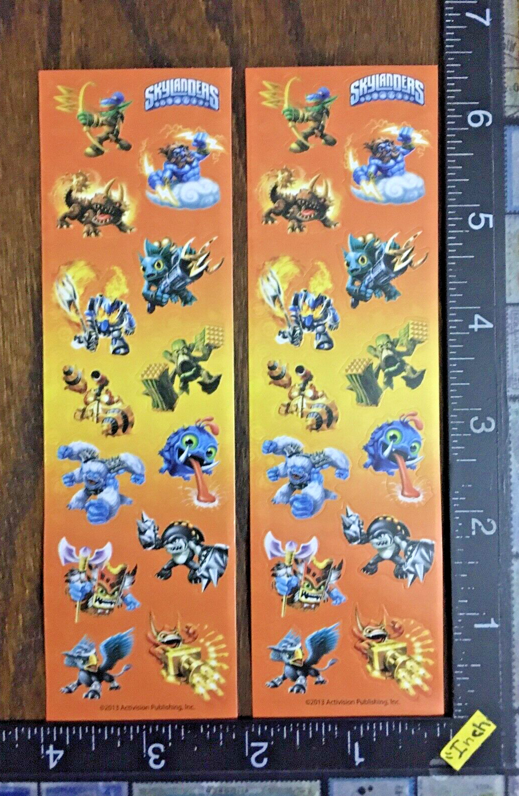 SKYLANDERS BY ACTIVISION, TWO SHEETS BEAUTIFUL STICKERS #SKYLANDERS-1