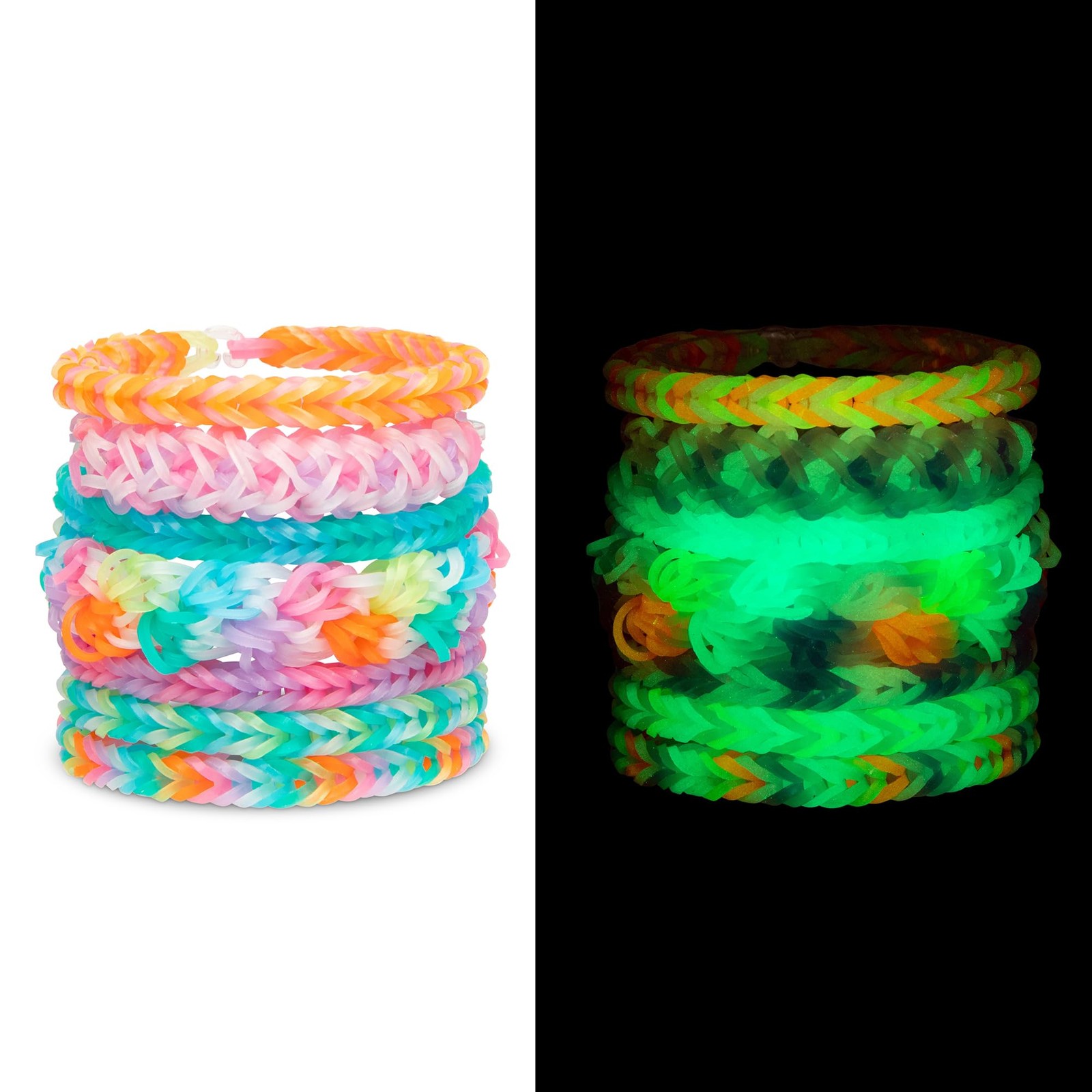 Rainbow Loom: Treasure Box – Glow-in-The-Dark Edition – DIY Standard, multi