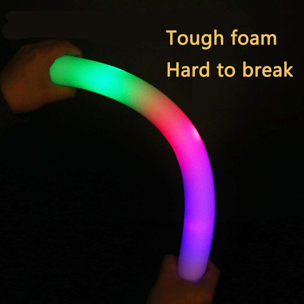 LED Light Up Foam Sticks 100-500PCS Baton Wands Rally Party Rave Tube Glow Wands
