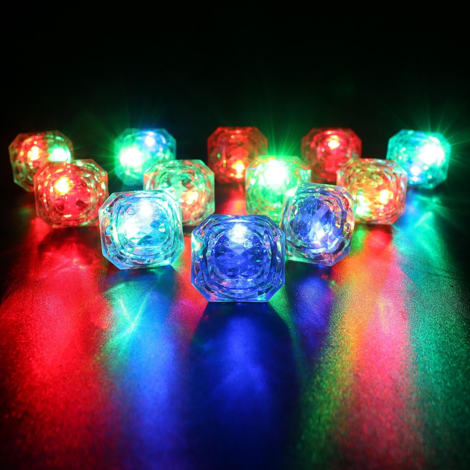 Light Up Rings Bachelorette Party Favors 13pcs Flashing LED Diamond Bling