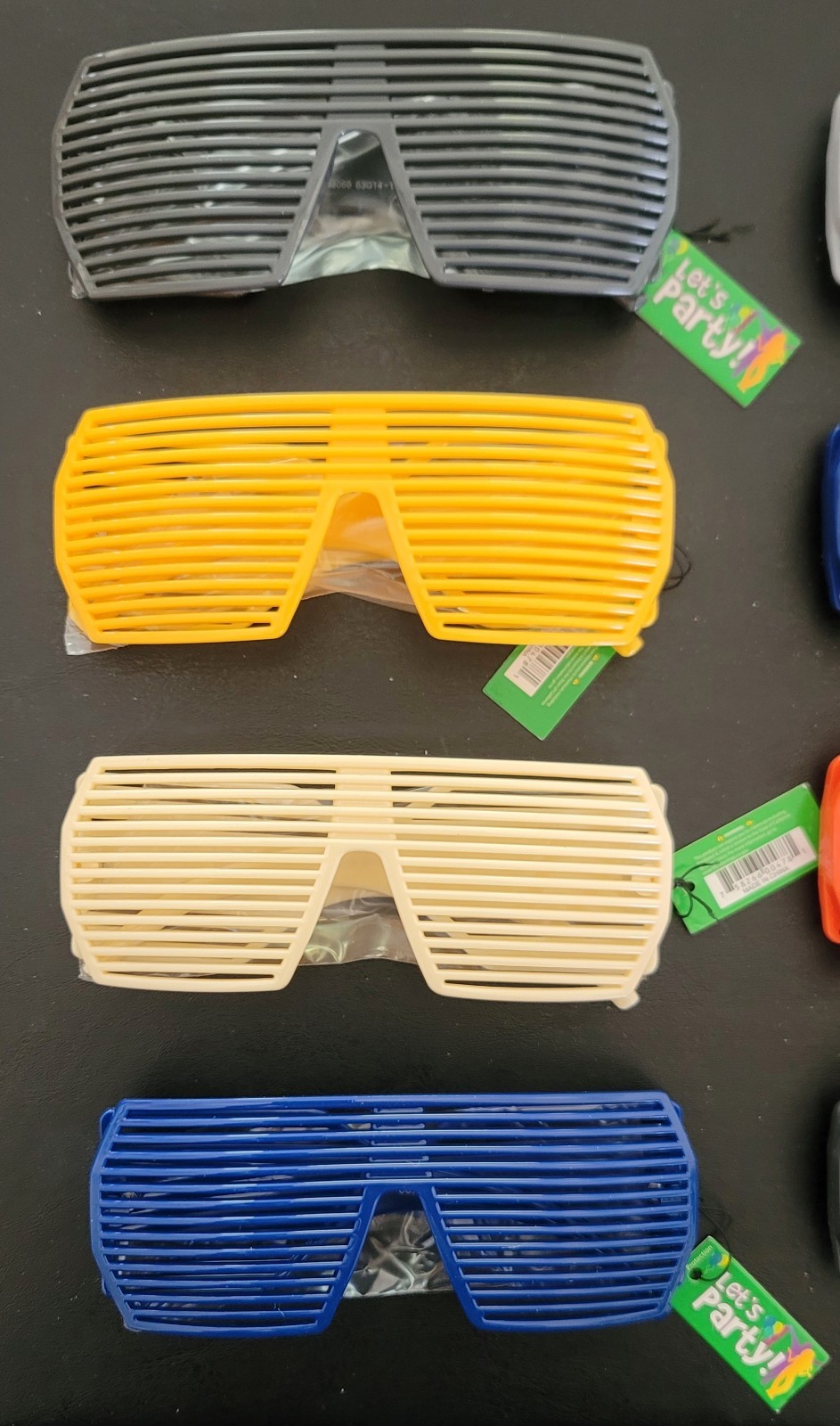 LOT OF 8 PARTY SUNGLASSES – Retro Grill Shutter Kanye West Costume Glasses, NEW