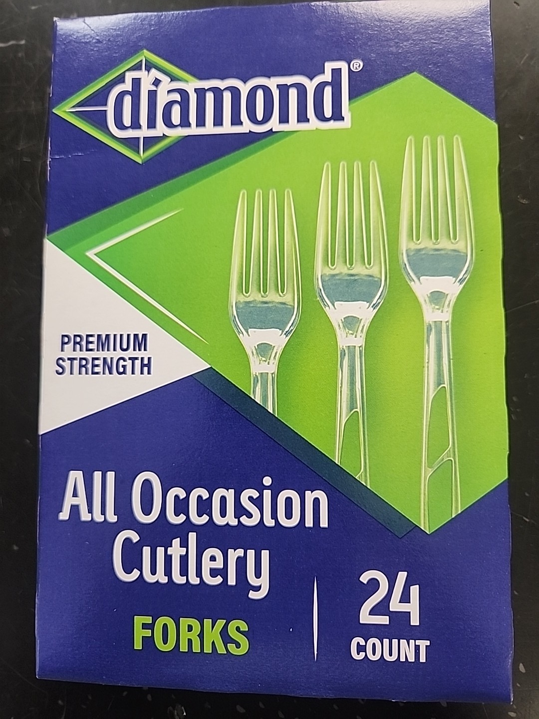 Clear Plastic Disposable All Occasion 48 Forks premium strength by Diamond
