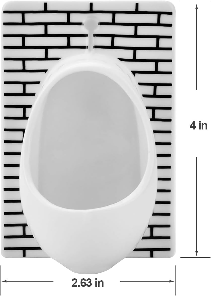 White Elephant Gifts for : Urinal Shot Glasses Set of 2 Odd Funny Gag Gifts for