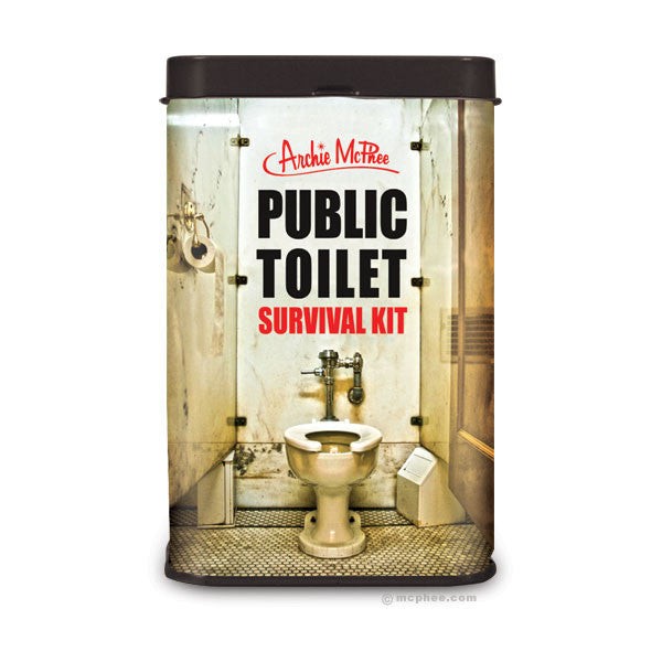 Public Toilet Potty Survival Kit – Funny Bathroom Gag in a Tin – Archie McPhee