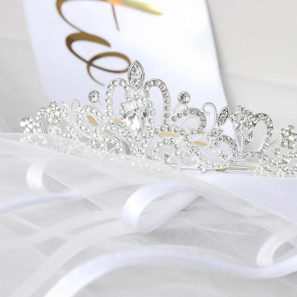 Bachelorette Party Favors – 5 Packs Bride to Be Decorations Set with Crown, V…