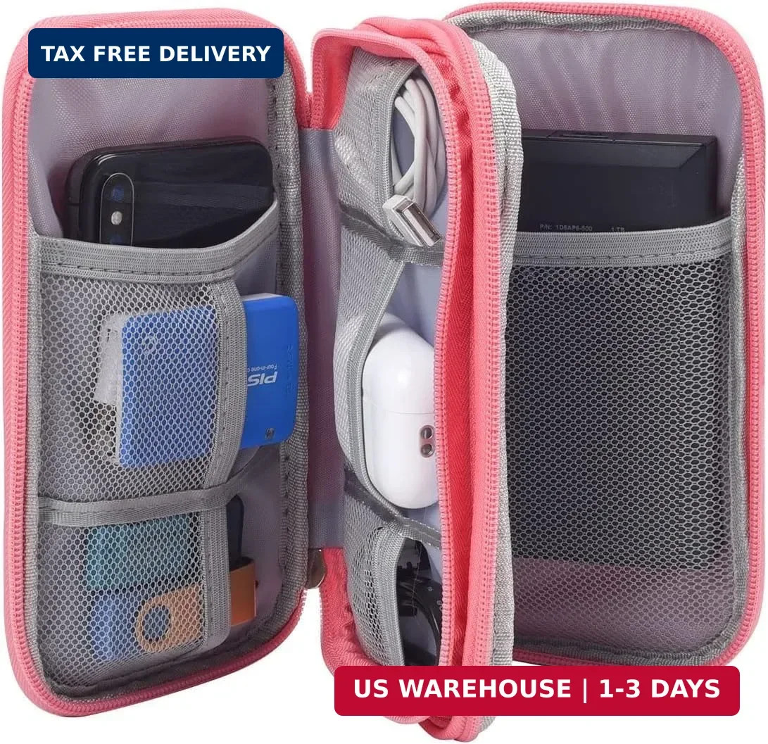 CAOODKDK Electronic Organizer Travel USB Cable Accessories Bag/Case,Waterproof f
