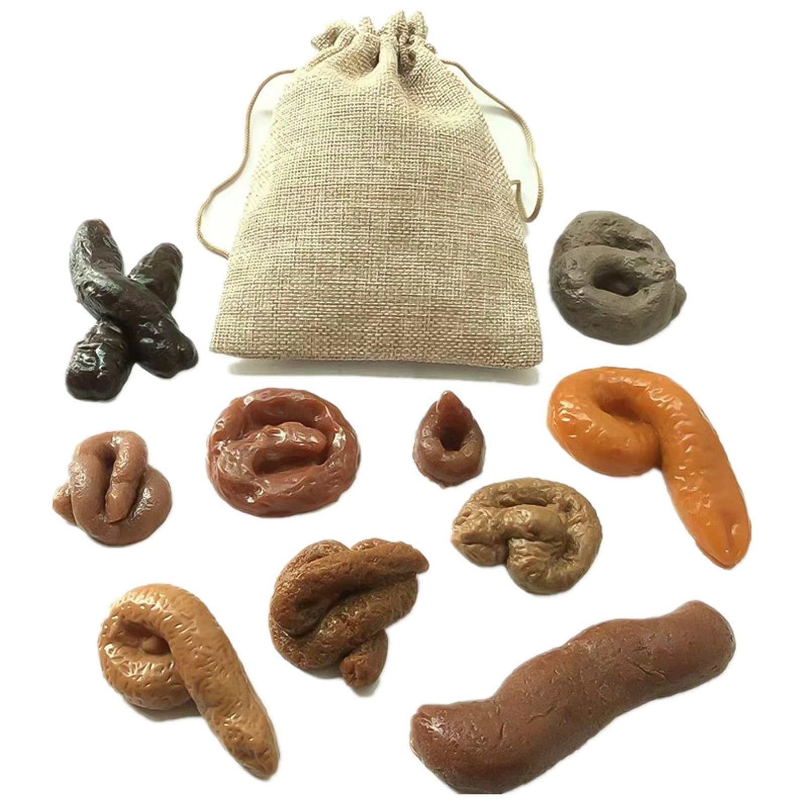 10 Pieces Fake Poo Realistic Fake Turd Prank Floating Poo, Fake Dog Poop Toys…