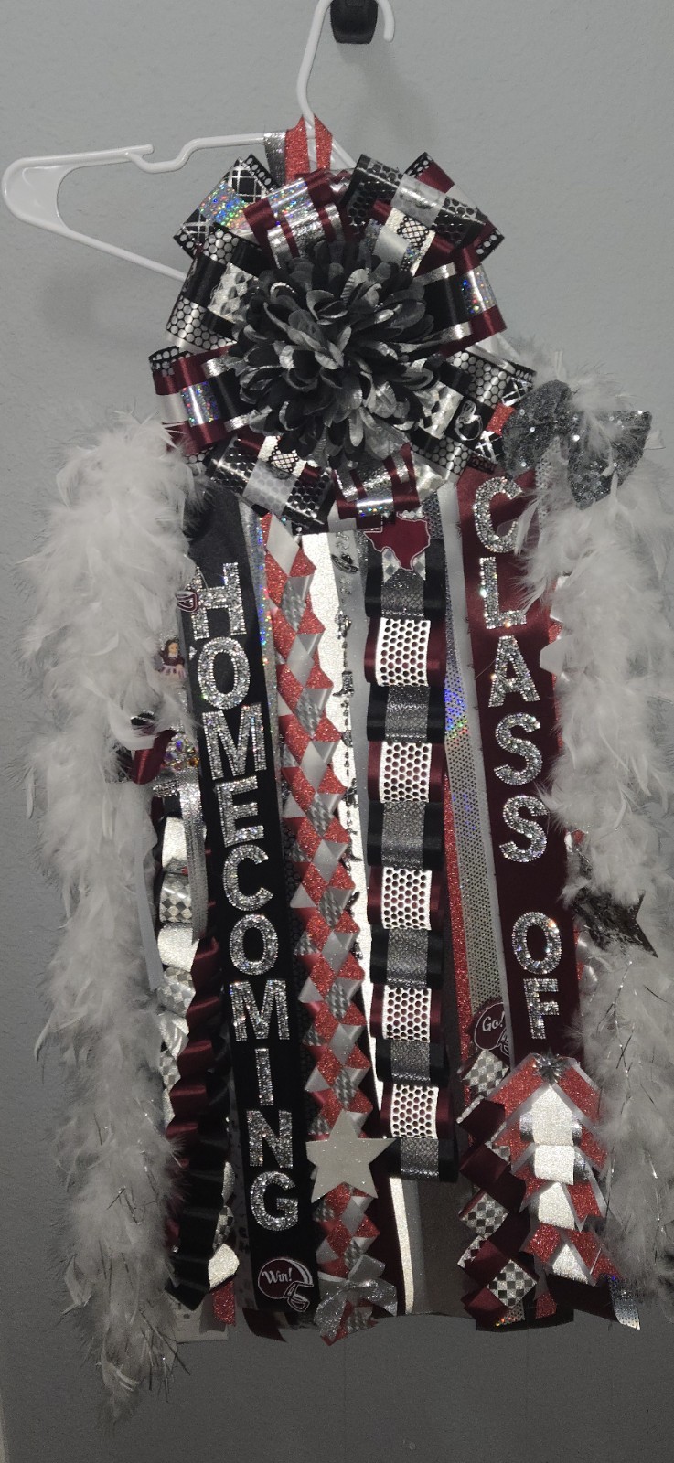 Homecoming Mum Multicolor Ribbon Garland Streamers Fabric Ribbon Party Decor